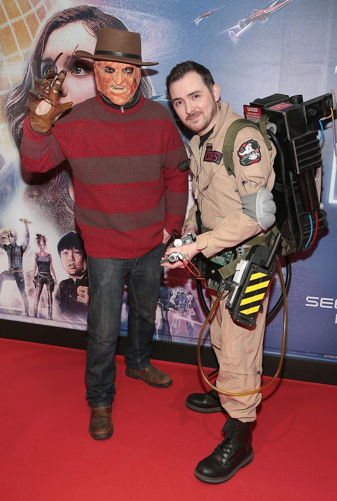 Anthony O Brien and Alan Coates pictured at the special preview screening of Ready Player One at Cineworld, Dublin. Photo by Brian McEvoy