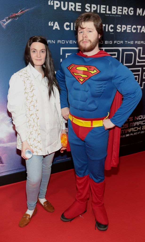 Debra Doyle and Liam Galgey pictured at the special preview screening of Ready Player One at Cineworld, Dublin. Photo by Brian McEvoy