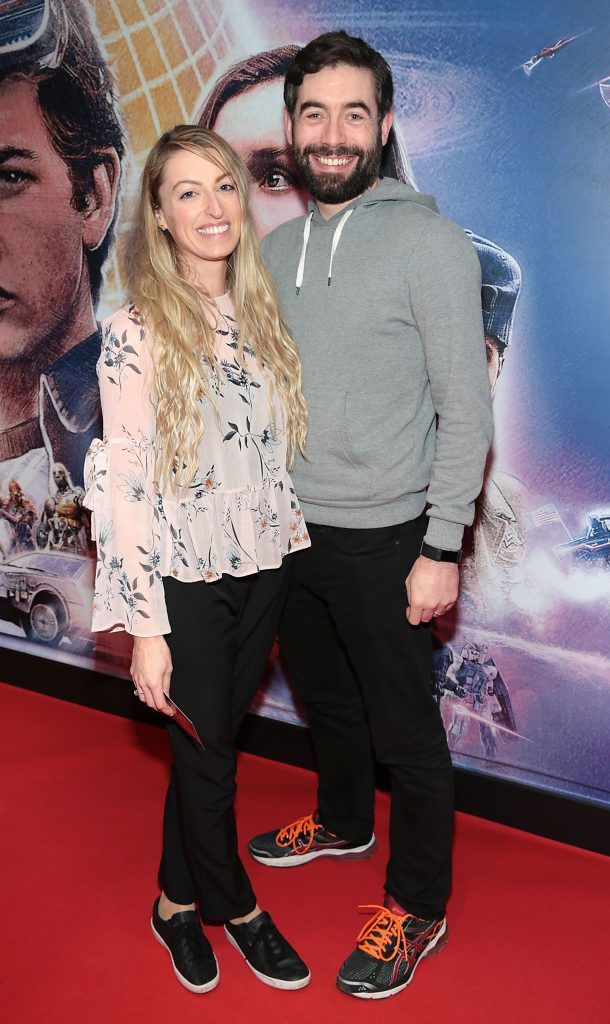 Michelle Gargiulo and Daire Lennon pictured at the special preview screening of Ready Player One at Cineworld, Dublin. Photo by Brian McEvoy
