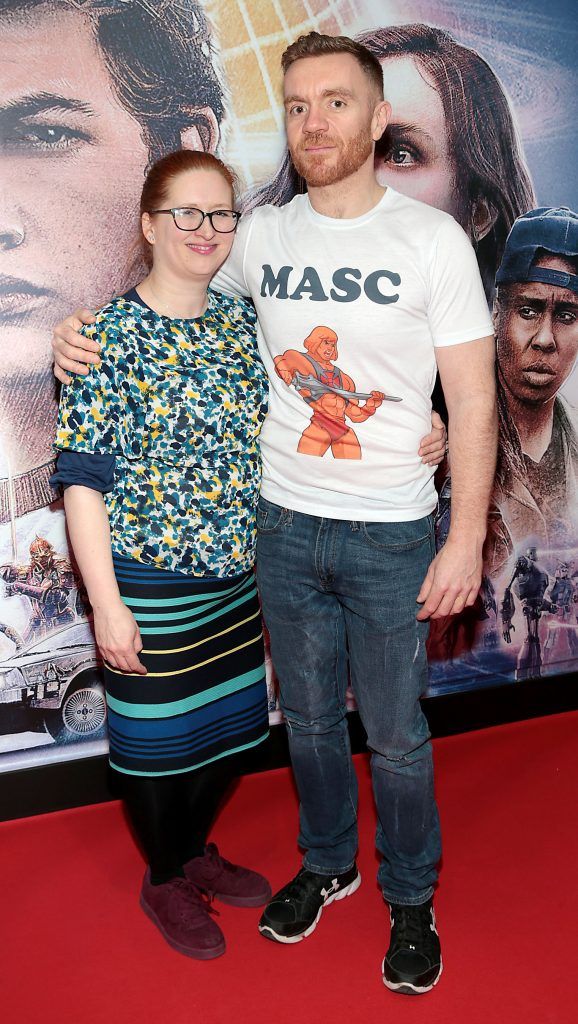 Laura O Herlihy and Stuart Switzer pictured at the special preview screening of Ready Player One at Cineworld, Dublin. Photo by Brian McEvoy