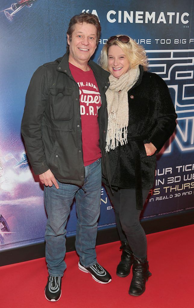 Mick O Neill and Aileen Galvin pictured at the special preview screening of Ready Player One at Cineworld, Dublin. Photo by Brian McEvoy