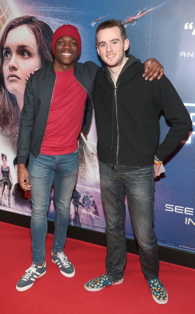 Osi Lawani and Sam Harrison pictured at the special preview screening of Ready Player One at Cineworld, Dublin. Photo by Brian McEvoy