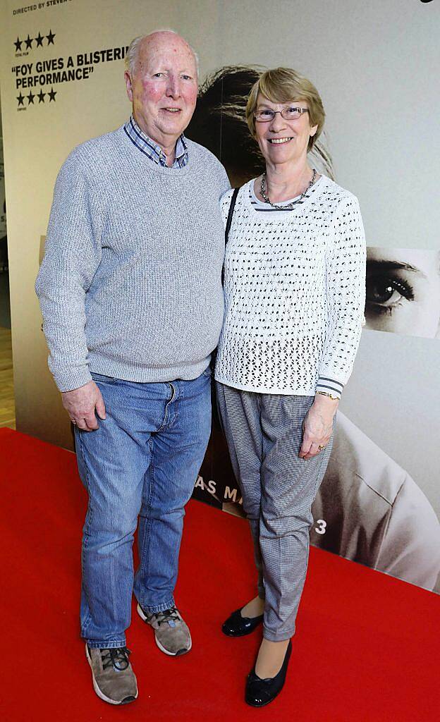 Michael Deegan and Margaret Curtis from Clontarf at the special preview screening of Unsane at the Lighthouse Cinema, Dublin. Photo: Brian McEvoy Photography