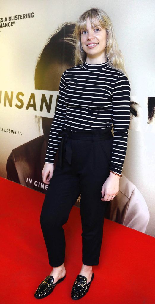 Ashley Mahon at the special preview screening of Unsane at the Lighthouse Cinema, Dublin. Photo: Brian McEvoy Photography