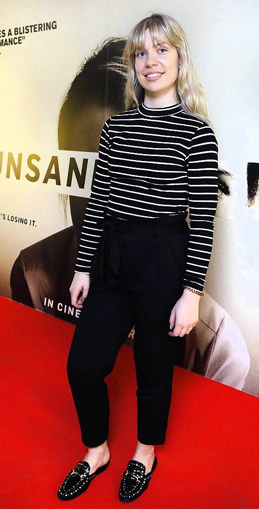 Ashley Mahon at the special preview screening of Unsane at the Lighthouse Cinema, Dublin. Photo: Brian McEvoy Photography