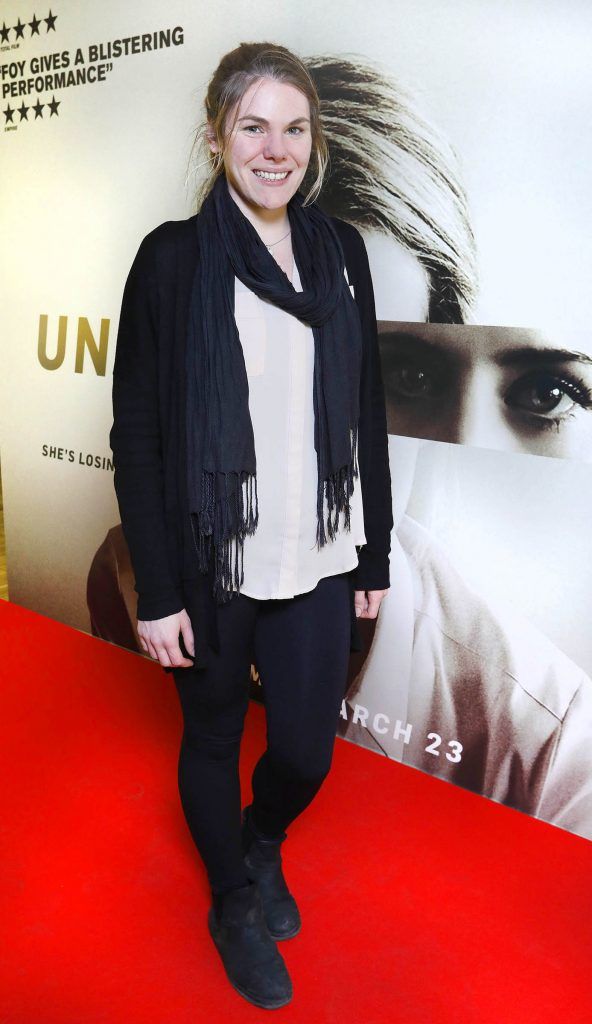 Niamh McGuinness at the special preview screening of Unsane at the Lighthouse Cinema, Dublin. Photo: Brian McEvoy Photography