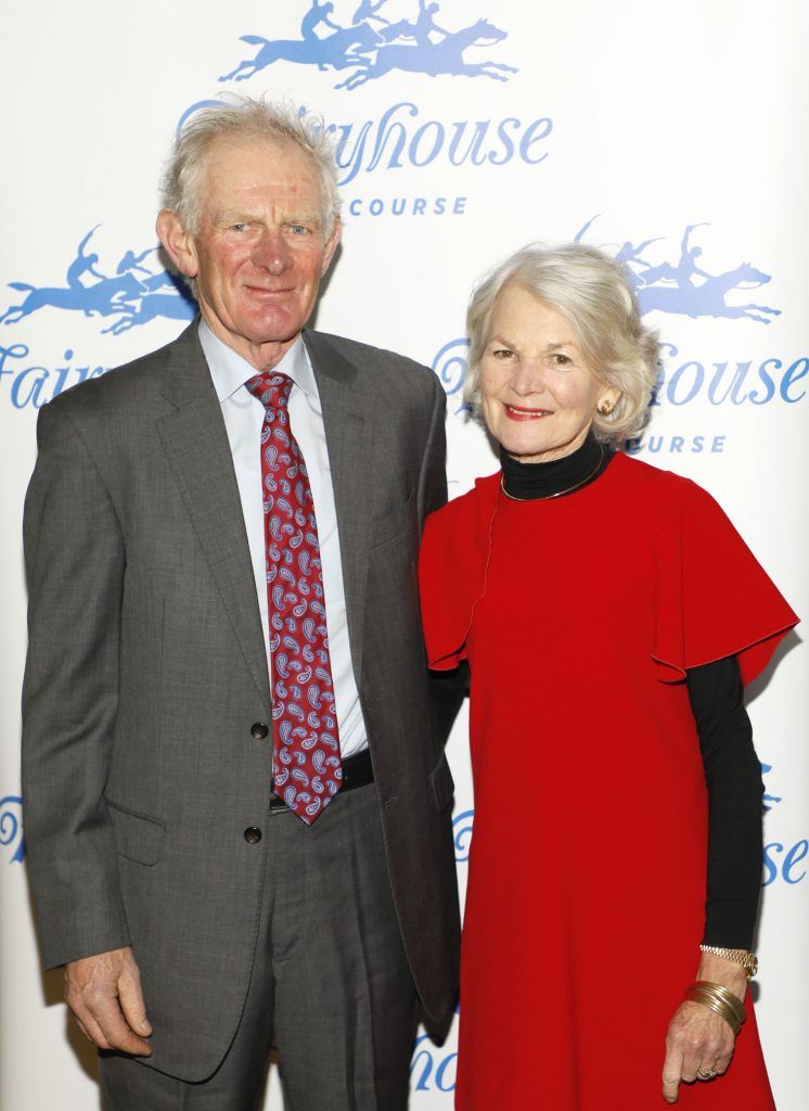 Arthur and Mary Moore at the launch of the 2018 Fairyhouse Easter Festival of Racing held in House Dublin-photo Kieran Harnett