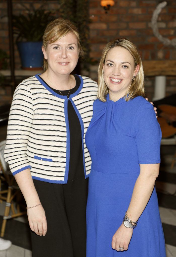 Barbara White and Amber Byrne at the launch of the 2018 Fairyhouse Easter Festival of Racing held in House Dublin-photo Kieran Harnett