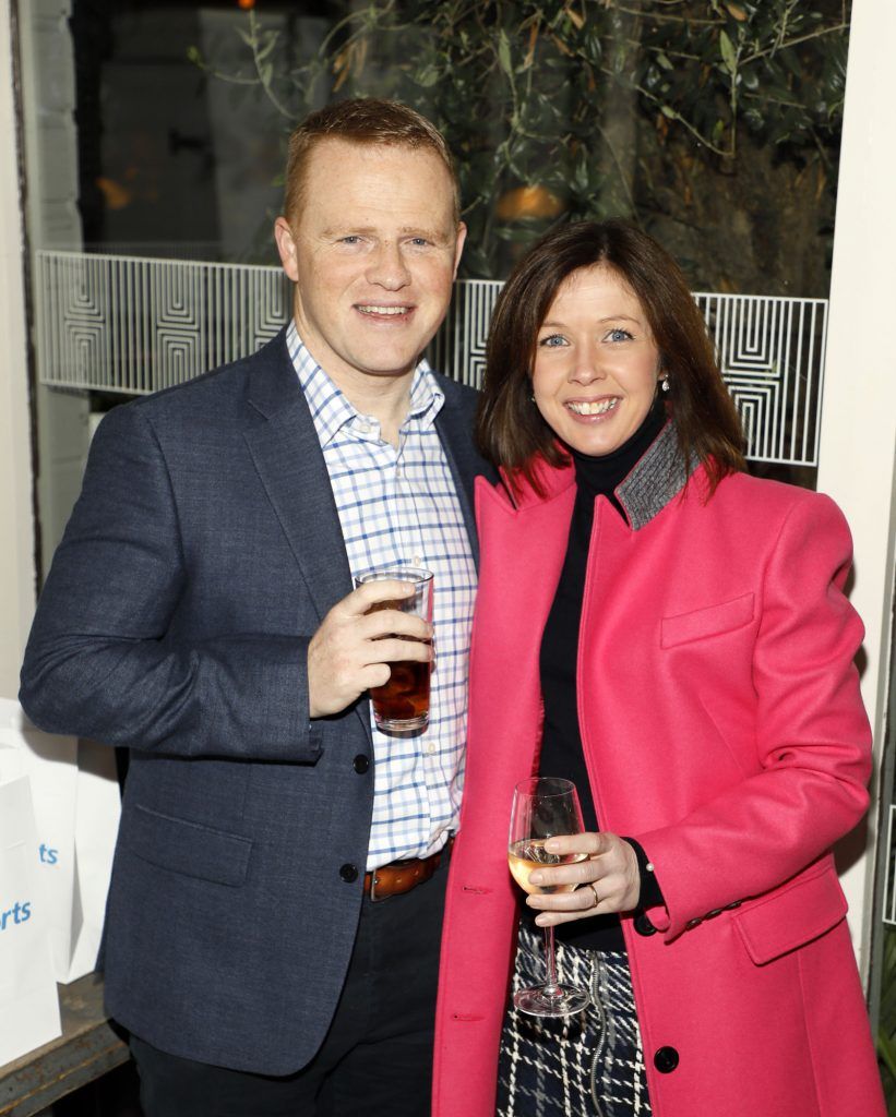 Richard and Jennifer Pugh at the launch of the 2018 Fairyhouse Easter Festival of Racing held in House Dublin-photo Kieran Harnett