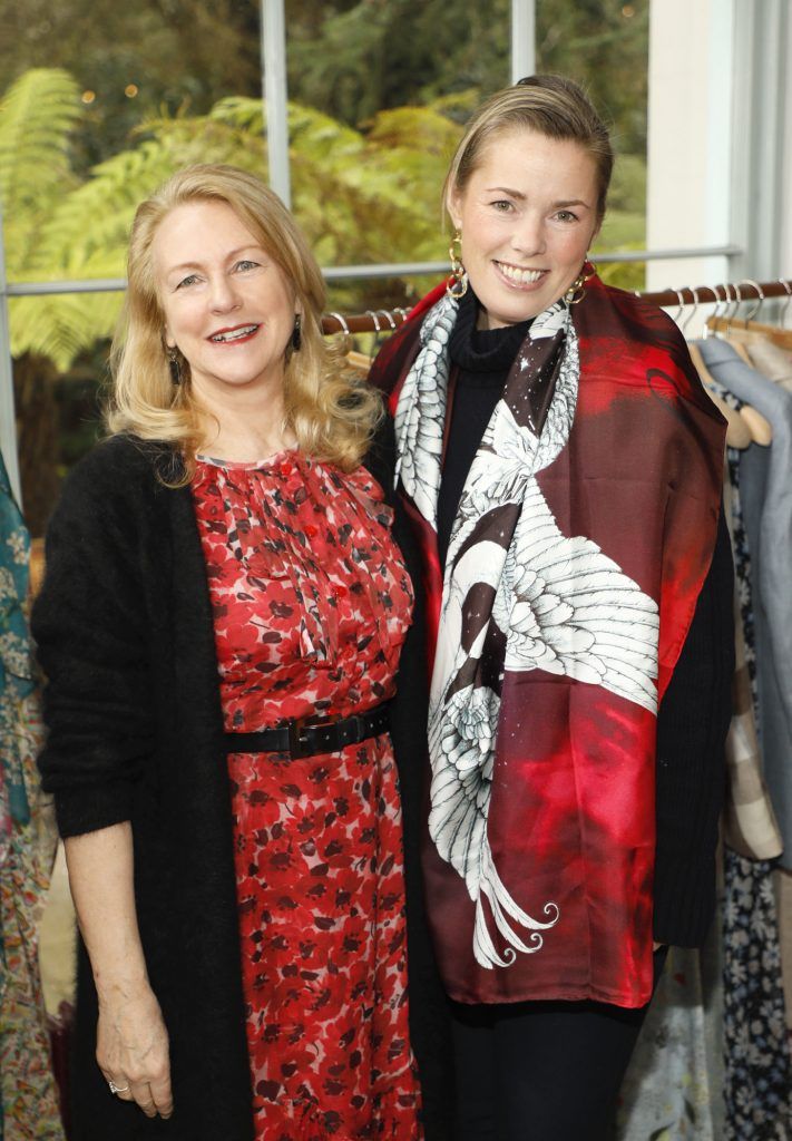 Liz Quin and Aislinn Coffey at the launch of AVOCA Spring Summer 2018 in the beautiful surrounds of AVOCA Kilmacanogue, 21st March 2018. Photo: Kieran Harnett