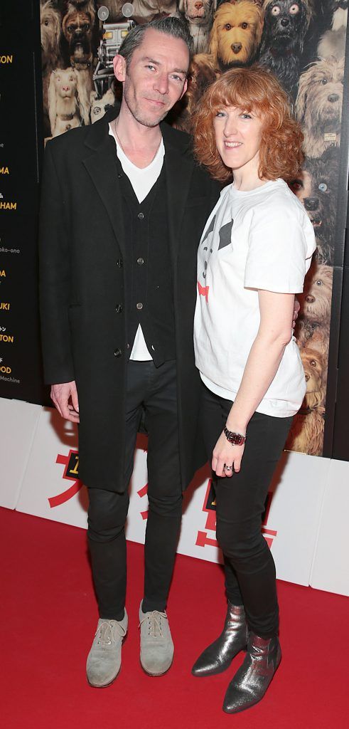 Conor Stevens and Siobhan O Donovan at the special preview screening of Isle of Dogs at the Lighthouse Cinema, Dublin. Photo by Brian McEvoy