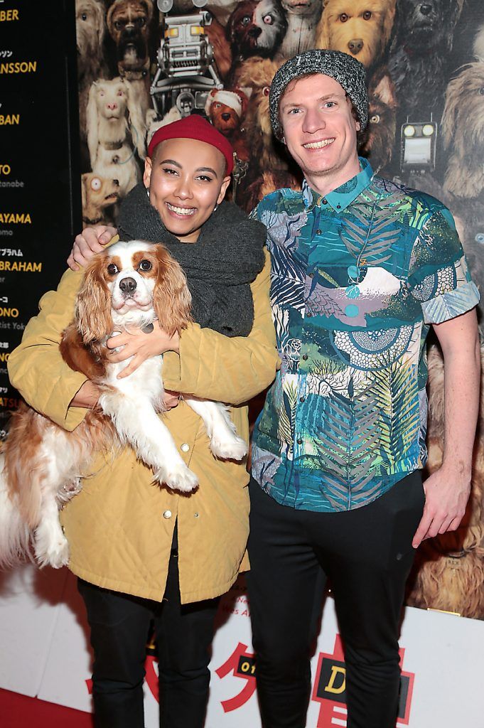 Janet Takuz  and David Parle at the special preview screening of Isle of Dogs at the Lighthouse Cinema, Dublin. Photo by Brian McEvoy