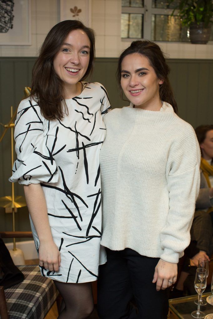 Áine Leech & Stephanie Buntain pictured at the launch of Ireland’s first Curated Community & Interior Designed Co-Living Property Node Dublin. Photo: Anthony Woods