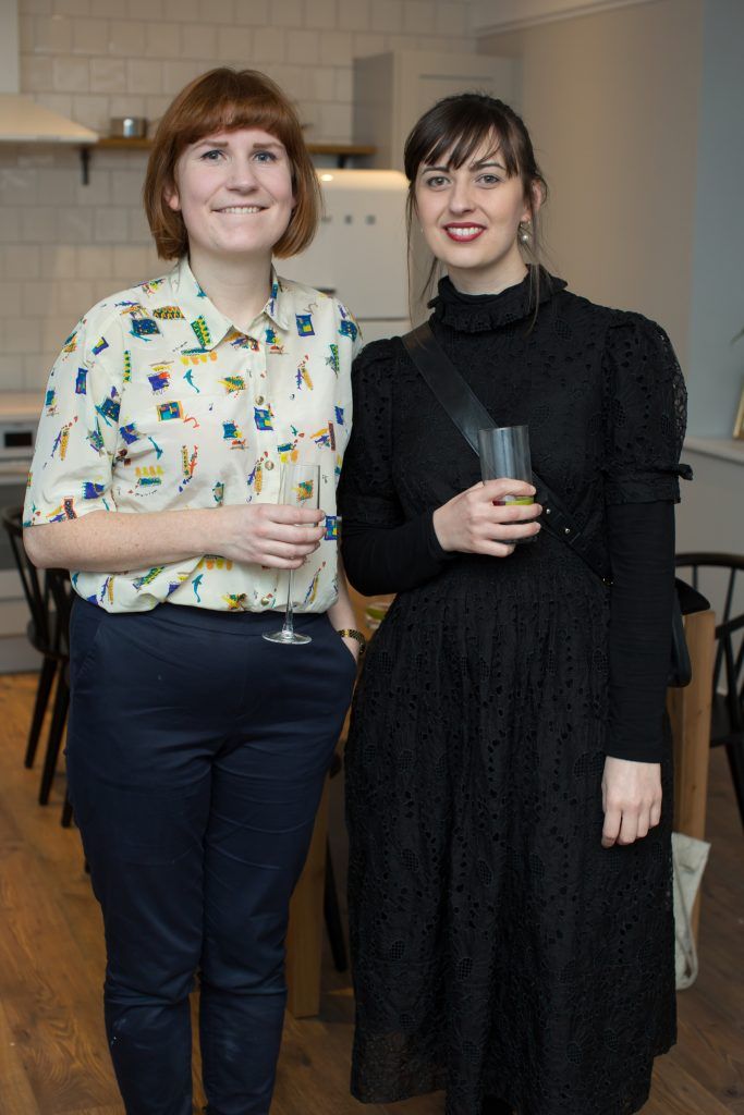 Fuchsia MacAree & Rachel Platt pictured at the launch of Ireland’s first Curated Community & Interior Designed Co-Living Property Node Dublin. Photo: Anthony Woods