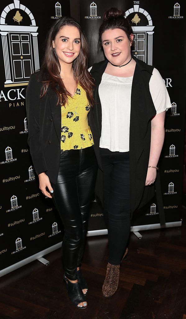 Niamh Devereux and Niamh Foran pictured celebrating the fifth birthday of The Black Door Piano Bar in Harcourt Street, Dublin. Photo by Brian McEvoy