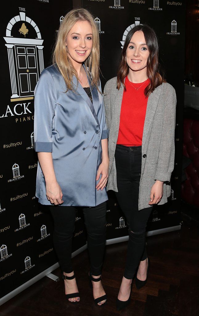 Anna Nugent and Kate O Hanlon pictured celebrating the fifth birthday of The Black Door Piano Bar in Harcourt Street, Dublin. Photo by Brian McEvoy