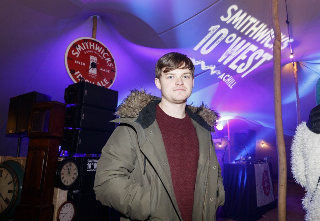 Daithi pictured at Smithwick's 10° West alternative New Year's celebration featuring a range of both daytime activities and evening entertainment on Achill Island. Picture: Andres Poveda