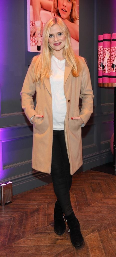 Karen Koster at the launch of Benefit Cosmetics new POREpearl primer at a beneFIT pop up workout hosted by Amanda Byram at the Dean Hotel, Dublin. 
Photo: Brian McEvoy Photography