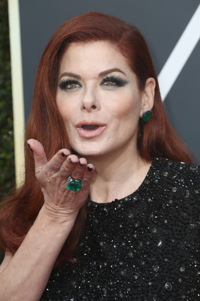 BEVERLY HILLS, CA - JANUARY 07:  Actor Debra Messing attends The 75th Annual Golden Globe Awards at The Beverly Hilton Hotel on January 7, 2018 in Beverly Hills, California.  (Photo by Frederick M. Brown/Getty Images)