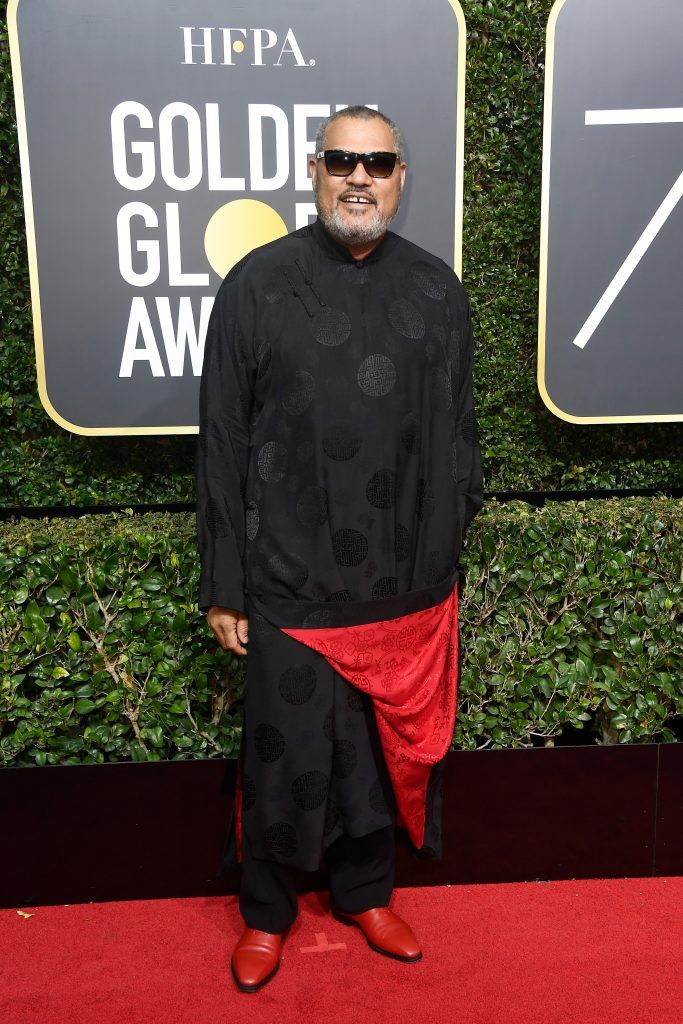 BEVERLY HILLS, CA - JANUARY 07:  Actor Laurence Fishburne attends The 75th Annual Golden Globe Awards at The Beverly Hilton Hotel on January 7, 2018 in Beverly Hills, California.  (Photo by Frazer Harrison/Getty Images)