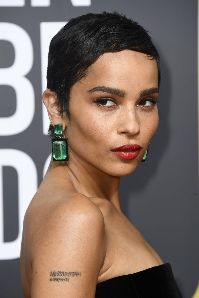 BEVERLY HILLS, CA - JANUARY 07:  Actor Zoe Kravitz attends The 75th Annual Golden Globe Awards at The Beverly Hilton Hotel on January 7, 2018 in Beverly Hills, California.  (Photo by Frazer Harrison/Getty Images)