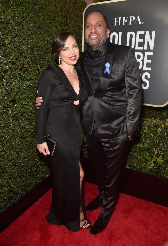 BEVERLY HILLS, CA - JANUARY 07:  Producer Kenya Barris (R) and Dr. Rainbow Edwards-Barris attend The 75th Annual Golden Globe Awards at The Beverly Hilton Hotel on January 7, 2018 in Beverly Hills, California.  (Photo by Alberto E. Rodriguez/Getty Images)