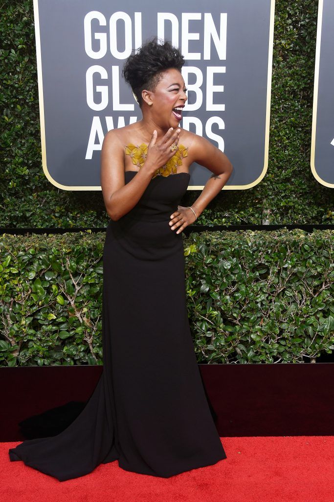 BEVERLY HILLS, CA - JANUARY 07:  Samira Wiley attends The 75th Annual Golden Globe Awards at The Beverly Hilton Hotel on January 7, 2018 in Beverly Hills, California.  (Photo by Frazer Harrison/Getty Images)