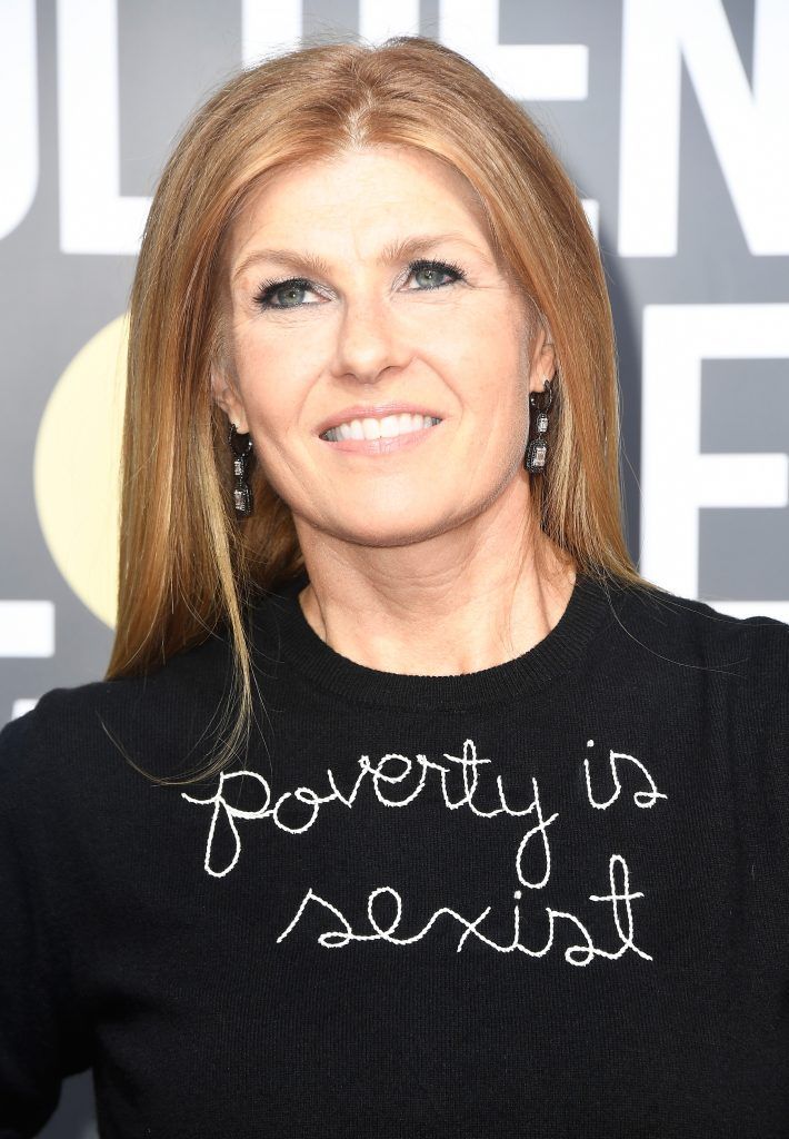 BEVERLY HILLS, CA - JANUARY 07:  Connie Britton attends The 75th Annual Golden Globe Awards at The Beverly Hilton Hotel on January 7, 2018 in Beverly Hills, California.  (Photo by Frazer Harrison/Getty Images)