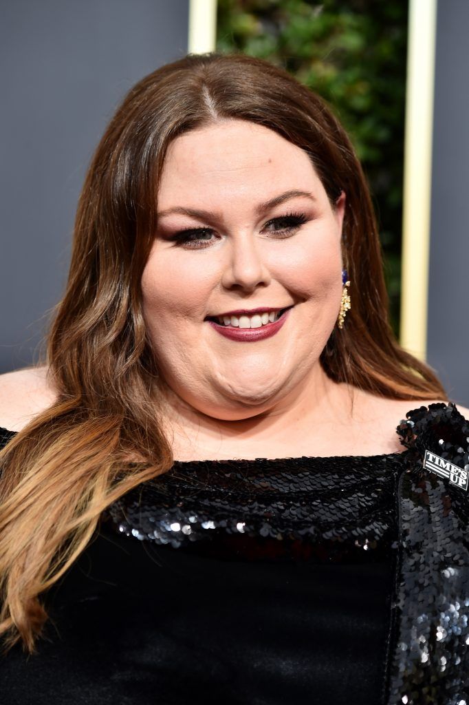 BEVERLY HILLS, CA - JANUARY 07:  Actor Chrissy Metz attends The 75th Annual Golden Globe Awards at The Beverly Hilton Hotel on January 7, 2018 in Beverly Hills, California.  (Photo by Frazer Harrison/Getty Images)