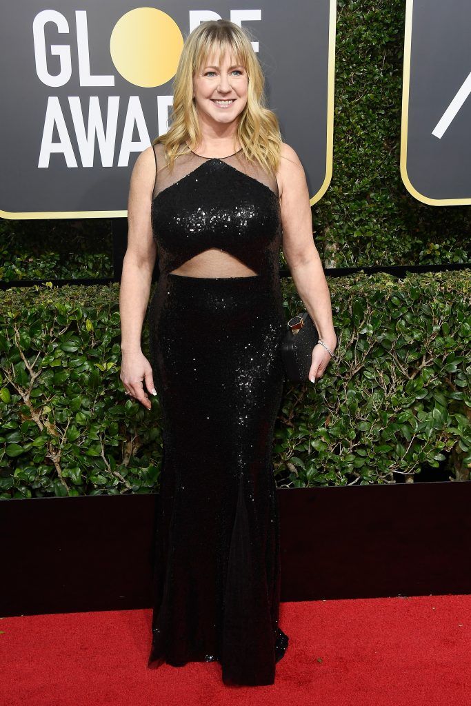 BEVERLY HILLS, CA - JANUARY 07:  Tonya Harding attends The 75th Annual Golden Globe Awards at The Beverly Hilton Hotel on January 7, 2018 in Beverly Hills, California.  (Photo by Frazer Harrison/Getty Images)
