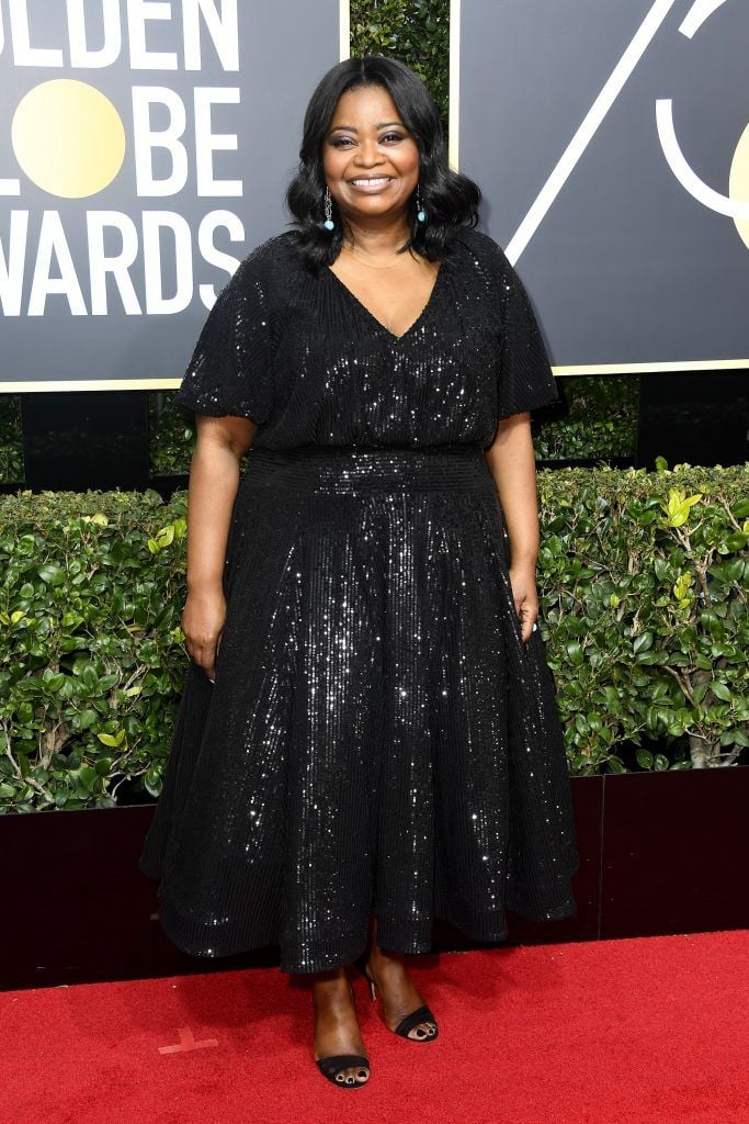 BEVERLY HILLS, CA - JANUARY 07:  Actor Octavia Spencer attends The 75th Annual Golden Globe Awards at The Beverly Hilton Hotel on January 7, 2018 in Beverly Hills, California.  (Photo by Frazer Harrison/Getty Images)