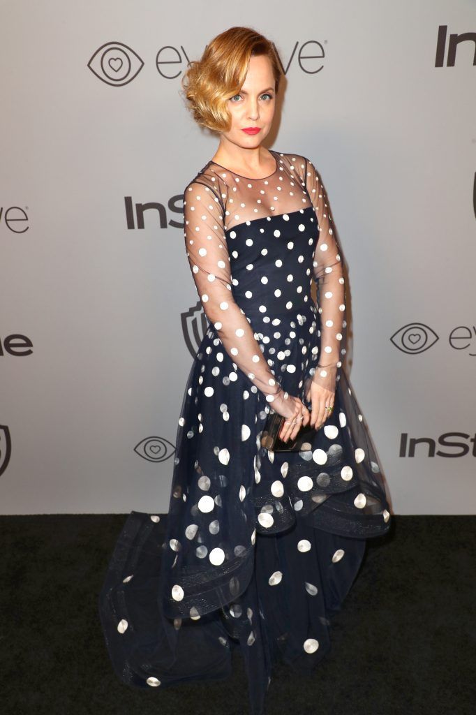 Actor Mena Suvari attends the 2018 InStyle and Warner Bros. 75th Annual Golden Globe Awards Post-Party at The Beverly Hilton Hotel on January 7, 2018 in Beverly Hills, California.  (Photo by Joe Scarnici/Getty Images for InStyle)
