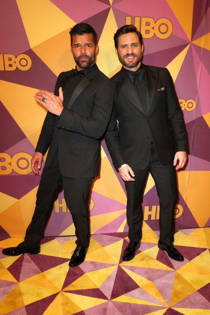 Ricky Martin and Jwan Yosef  attend HBO's Official Golden Globe Awards After Party at Circa 55 Restaurant on January 7, 2018 in Los Angeles, California.  (Photo by Frederick M. Brown/Getty Images)