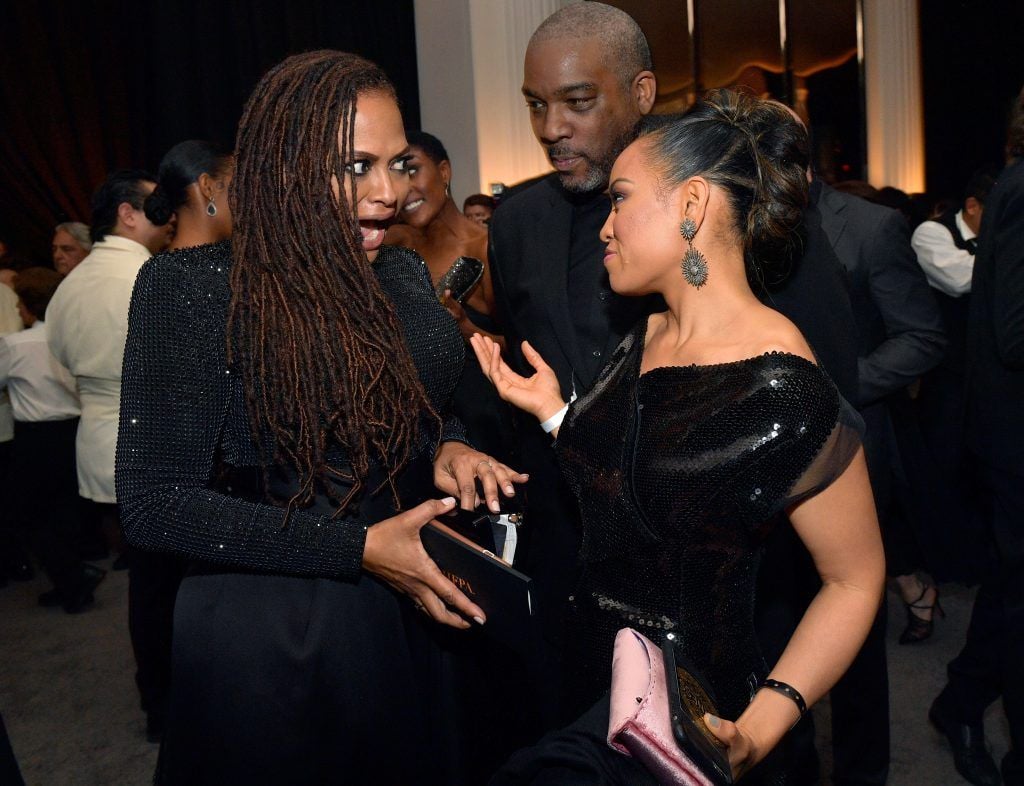 Director Ava DuVernay (L) attends the 2018 InStyle and Warner Bros. 75th Annual Golden Globe Awards Post-Party at The Beverly Hilton Hotel on January 7, 2018 in Beverly Hills, California.  (Photo by Matt Winkelmeyer/Getty Images for InStyle)