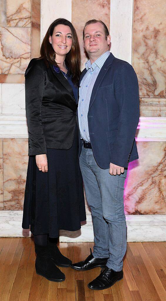 Nora Redliha and Janis Redlihs pictured at the launch of TradFest 2018 at the Department of Foreign Affairs, Dublin. Photo: Brian McEvoy Photography