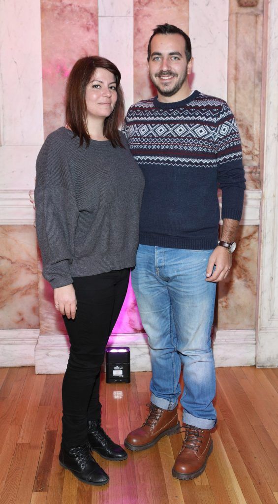 Vasiliki Ioannidi and Haris Koutsikos pictured at the launch of TradFest 2018 at the Department of Foreign Affairs, Dublin. Photo: Brian McEvoy Photography