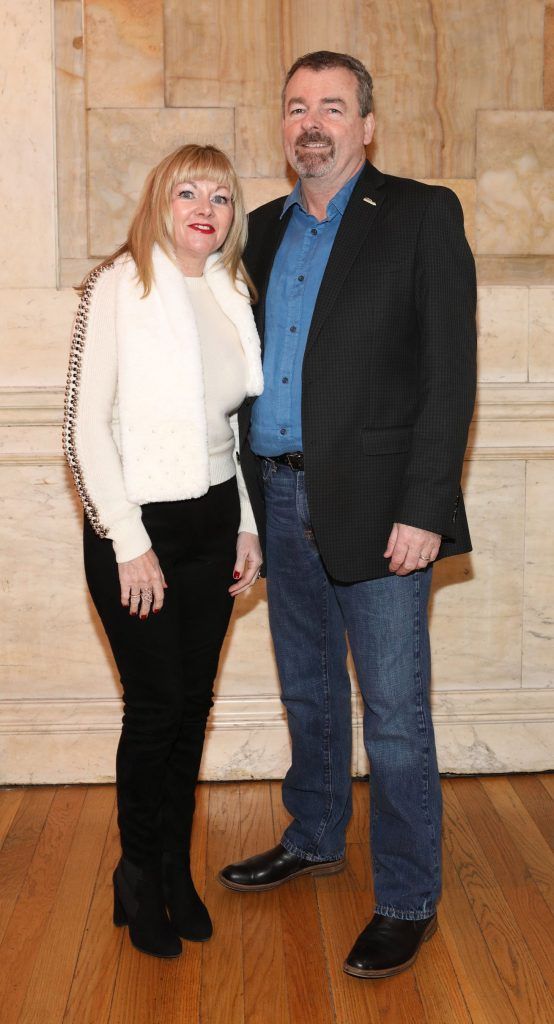 Colette Gallagher and Padraic Og Gallagaher pictured at the launch of TradFest 2018 at the Department of Foreign Affairs, Dublin. Photo: Brian McEvoy Photography