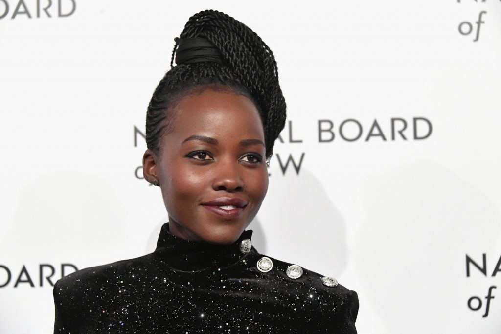 Actor Lupita Nyong'o attends the 2018 The National Board Of Review Annual Awards Gala at Cipriani 42nd Street on January 9, 2018 in New York City.  (Photo by Mike Coppola/Getty Images)