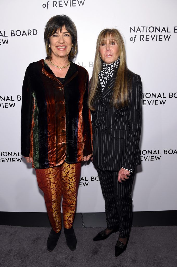 Journalist Christiane Amanpour (L) and National Board of Review President Annie Schulhof attend the The National Board Of Review Annual Awards Gala at Cipriani 42nd Street on January 9, 2018 in New York City.  (Photo by Jamie McCarthy/Getty Images for National Board of Review)