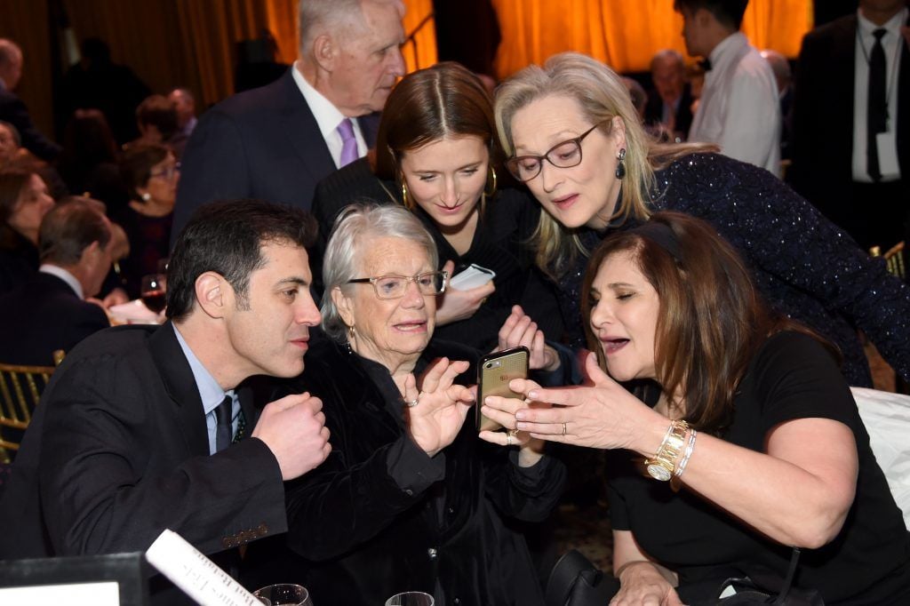 Grace Gummer, Meryl Streep, and Amy Pascal attend the National Board of Review Annual Awards Gala at Cipriani 42nd Street on January 9, 2018 in New York City.  (Photo by Dimitrios Kambouris/Getty Images for National Board of Review)