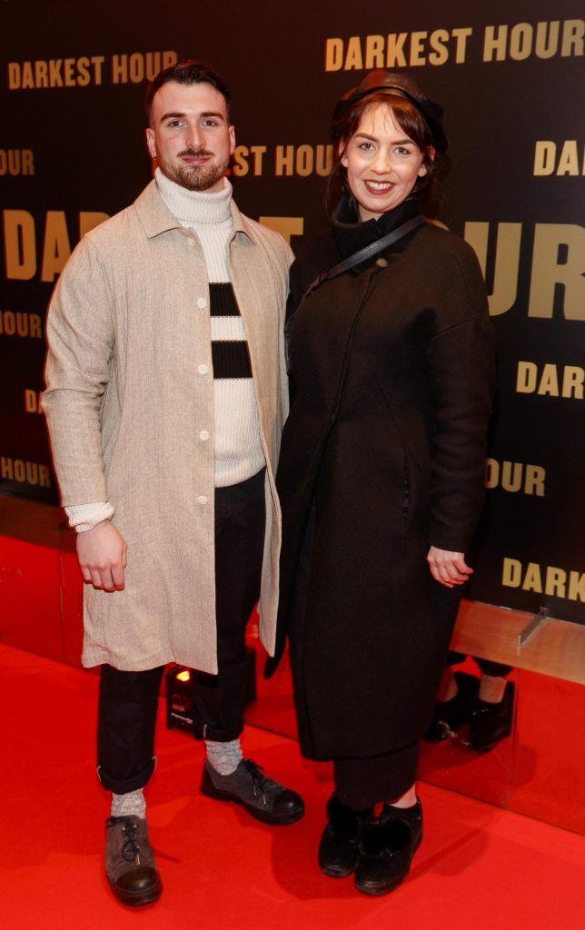 William Murray and Anna Moloney pictured at the Universal Pictures special preview screening of Darkest Hour at the Light House Cinema, Dublin (10th January 2018). Photo: Andres Poveda