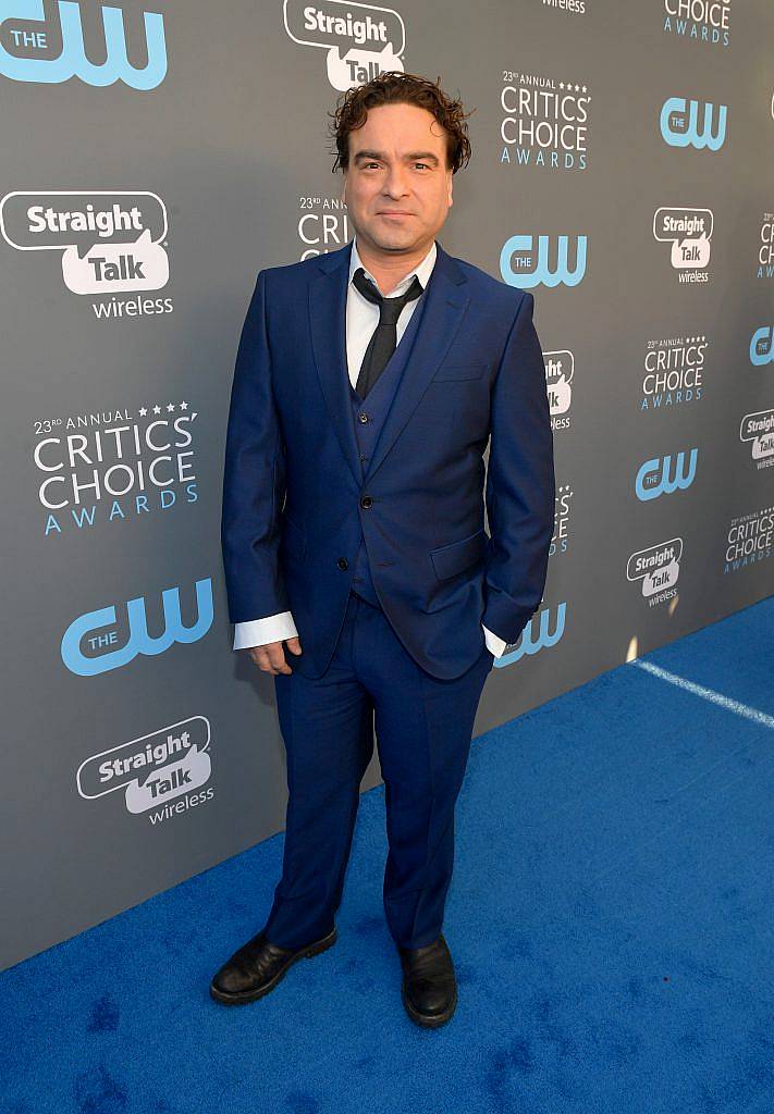 SANTA MONICA, CA - JANUARY 11:  Actor Johnny Galecki attends The 23rd Annual Critics' Choice Awards at Barker Hangar on January 11, 2018 in Santa Monica, California.  (Photo by Matt Winkelmeyer/Getty Images for The Critics' Choice Awards  )