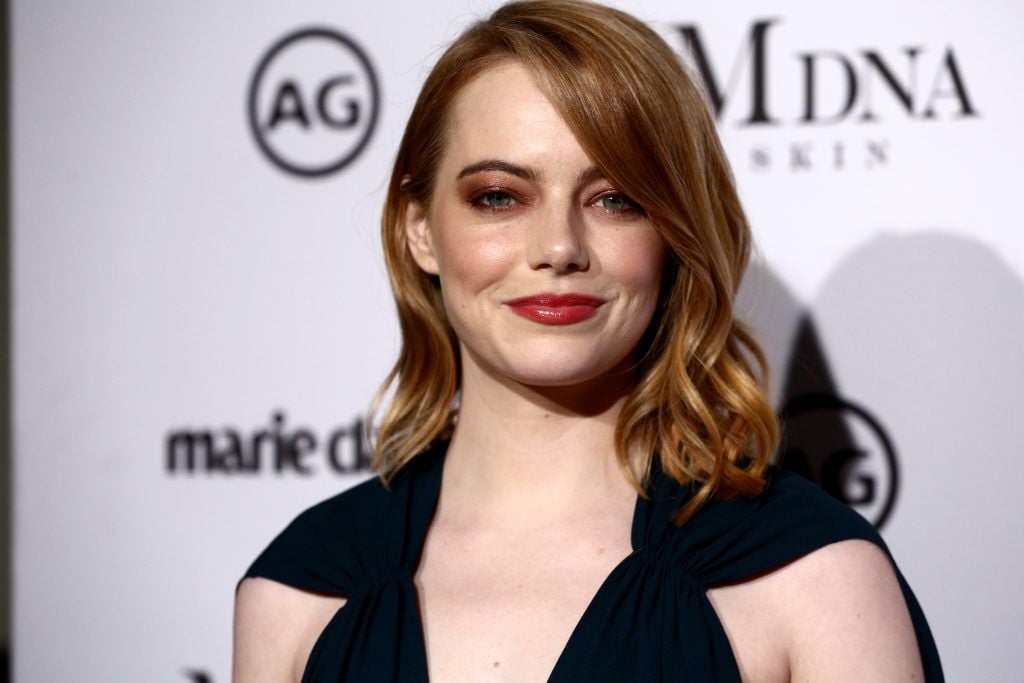 Emma Stone attends the Marie Claire's Image Makers Awards 2018 on January 11, 2018 in West Hollywood, California.  (Photo by Rich Fury/Getty Images)