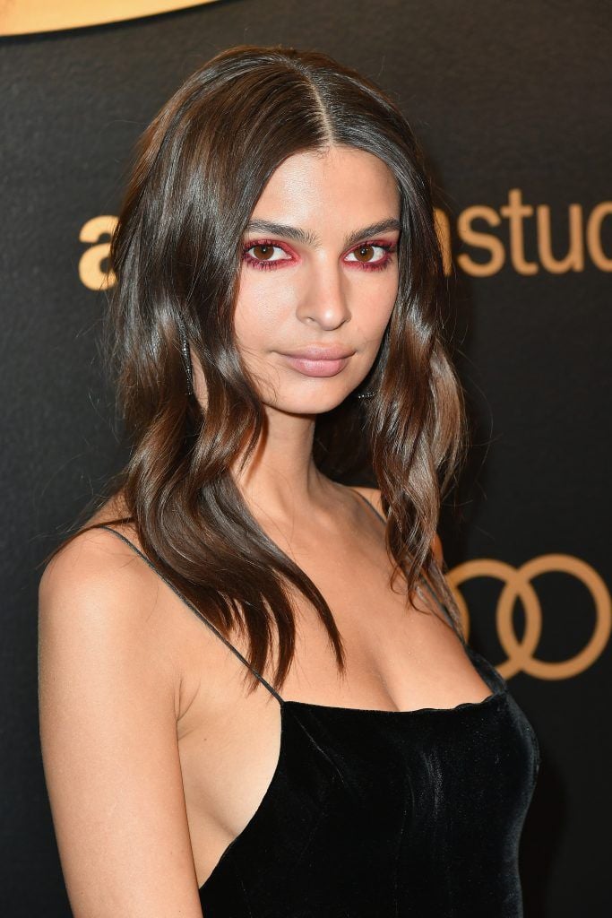 Emily Ratajkowski attends Amazon Studios' Golden Globes Celebration at The Beverly Hilton Hotel on January 7, 2018 in Beverly Hills, California.  (Photo by Earl Gibson III/Getty Images)