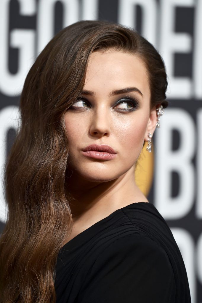 Katherine Langford attends The 75th Annual Golden Globe Awards at The Beverly Hilton Hotel on January 7, 2018 in Beverly Hills, California.  (Photo by Frazer Harrison/Getty Images)