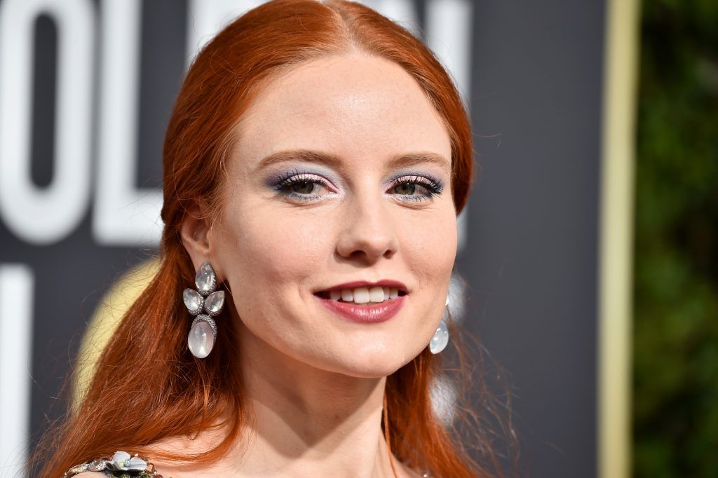 Barbara Meier attends The 75th Annual Golden Globe Awards at The Beverly Hilton Hotel on January 7, 2018 in Beverly Hills, California.  (Photo by Frazer Harrison/Getty Images)