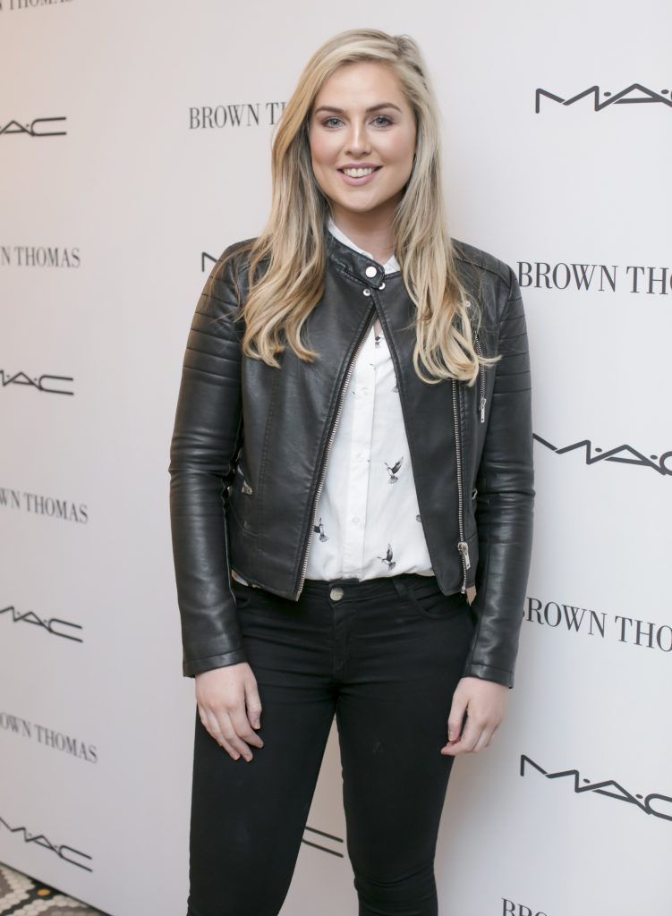 Amy Connolly pictured at The Restaurant at Brown Thomas where M.A.C Cosmetics celebrated 20 years of colour, creativity and culture at Brown Thomas Dublin. Photo: Anthony Woods.