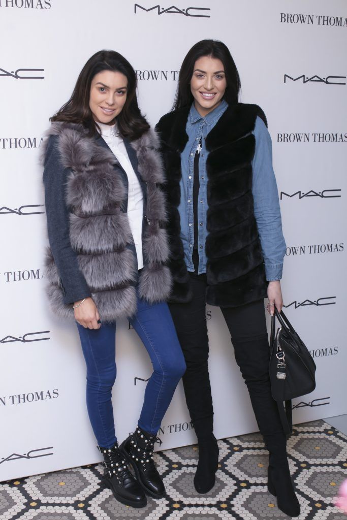 Suzanne & Carla Jackson pictured at The Restaurant at Brown Thomas where M.A.C Cosmetics celebrated 20 years of colour, creativity and culture at Brown Thomas Dublin. Photo: Anthony Woods.