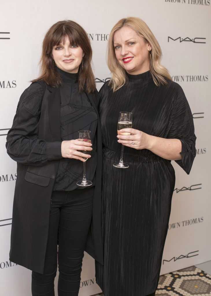 Lesley Keane & Susan Ryan pictured at The Restaurant at Brown Thomas where M.A.C Cosmetics celebrated 20 years of colour, creativity and culture at Brown Thomas Dublin. Photo: Anthony Woods.