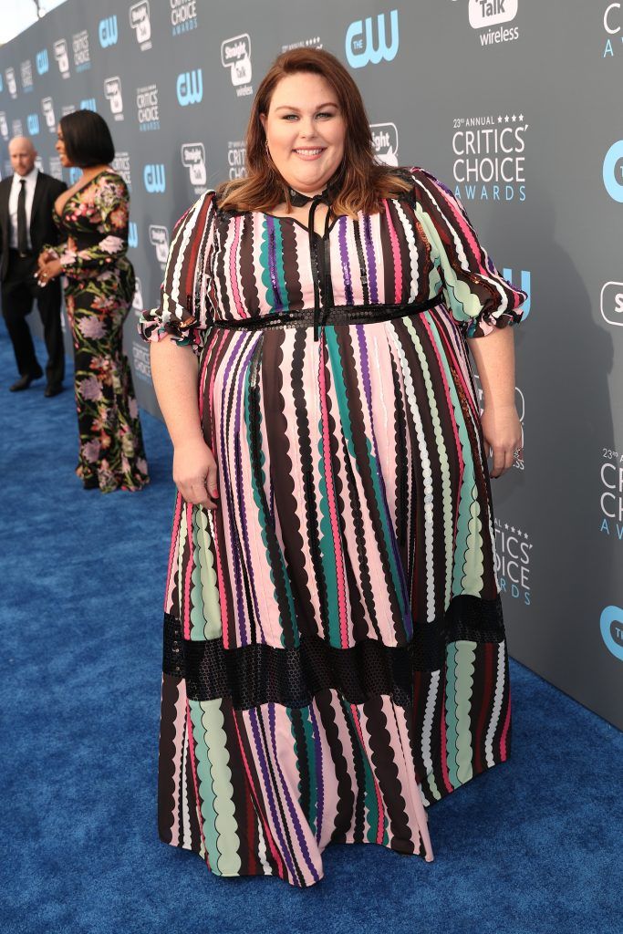 SANTA MONICA, CA - JANUARY 11:  Actor Chrissy Metz attends The 23rd Annual Critics' Choice Awards at Barker Hangar on January 11, 2018 in Santa Monica, California.  (Photo by Christopher Polk/Getty Images for The Critics' Choice Awards  )